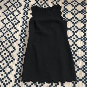 Scalloped hem jcrew shift dress